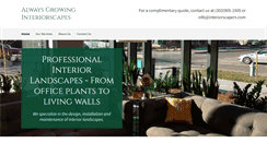 Desktop Screenshot of interiorscapers.com