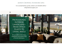 Tablet Screenshot of interiorscapers.com